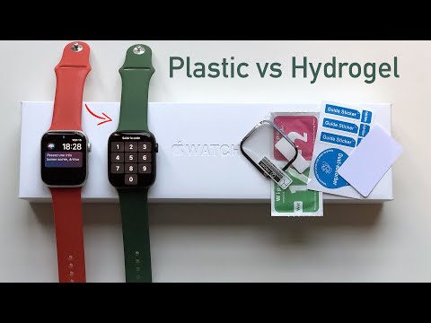 How to install screen protector for Apple Watch Series 7 without bubbles (Hydrogel vs Plastic)