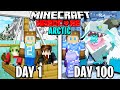 I Survived 100 Days in Minecraft ARCTIC Ocean!