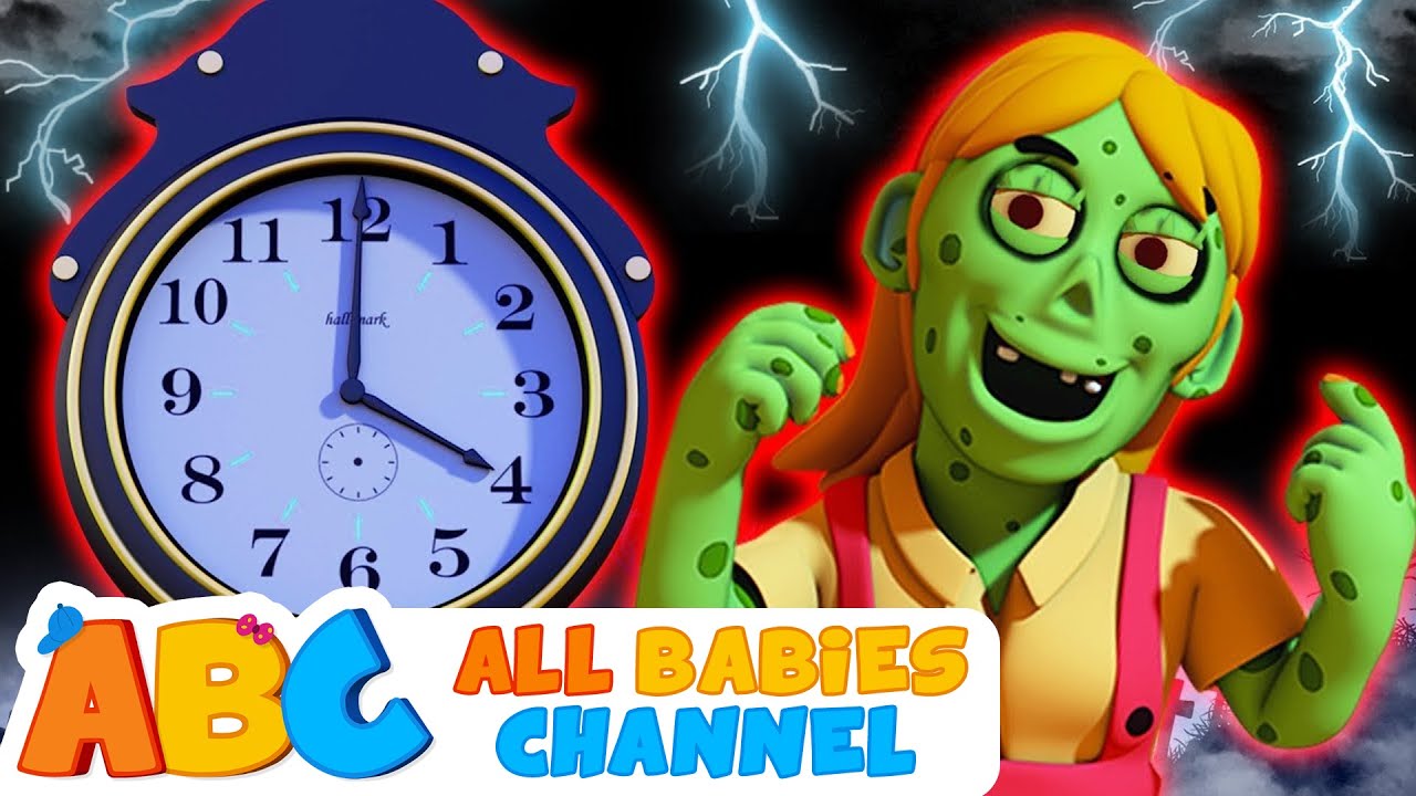 ⏰ Hickory Dickory Dock ⏰ Halloween Nursery Rhymes & Kids Songs | All Babies Channel