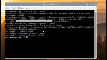 How to install psutil in Raspberry Pi using pip