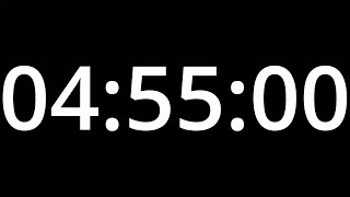 Famous 4 HOUR 55 MINUTE TIMER - No Sound - Full HD 1080p - COUNTDOWN 295 Minute Timer Wealth