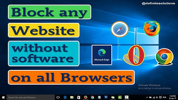 Block Website on all Browsers without Software in Windows 10 | How to Block a Website in Windows 10