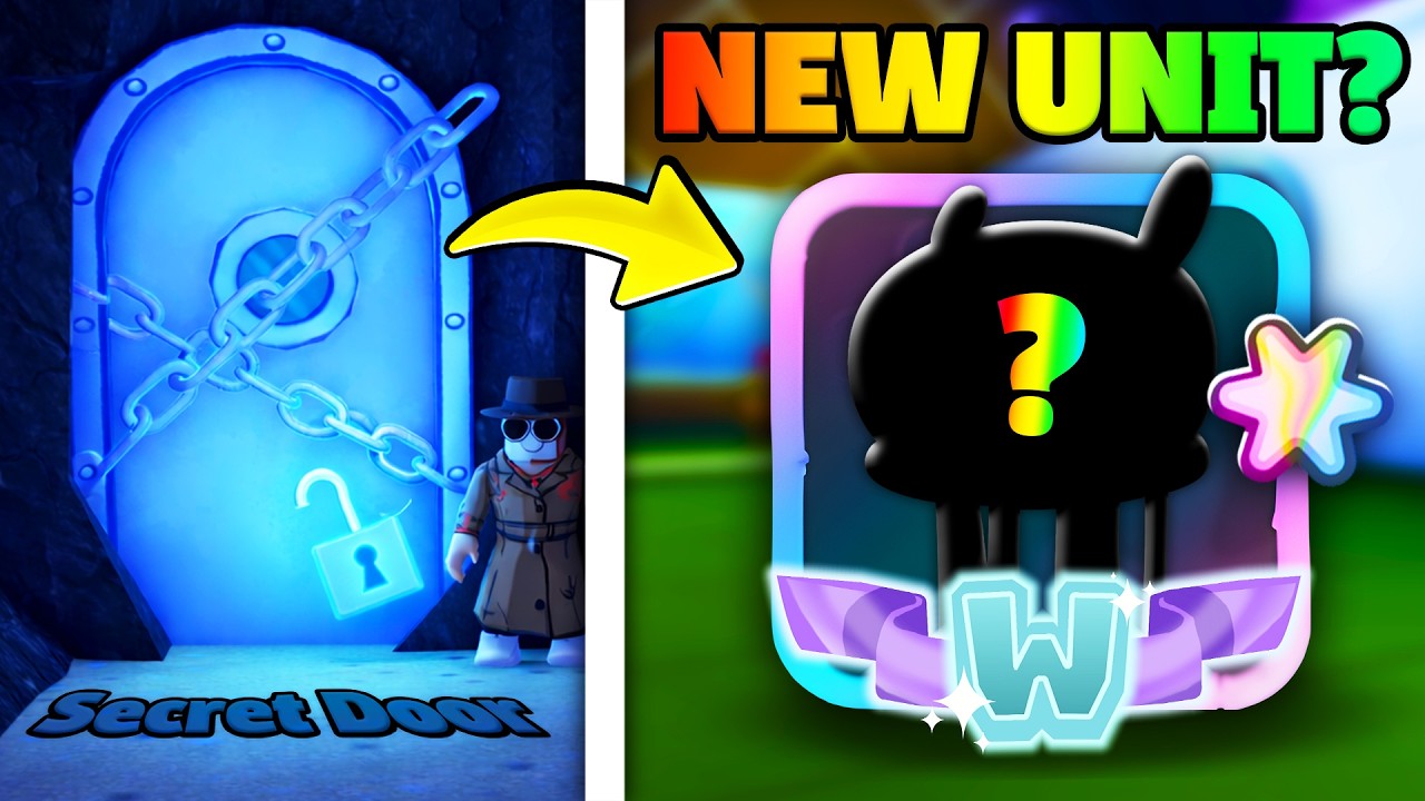 Whats Behind The SECRET DOOR In SpongeBob Tower Defense..