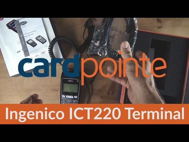 Cardpointe Terminal - Credit Card Terminal by CardConnect - Ingenico ICT220 Terminal Demo