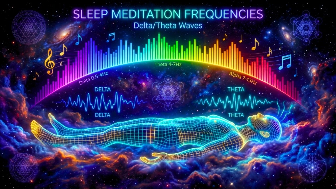 Fall Asleep Fast | 396Hz + 285Hz + 432Hz + 528Hz Deep Sleep Frequency ...