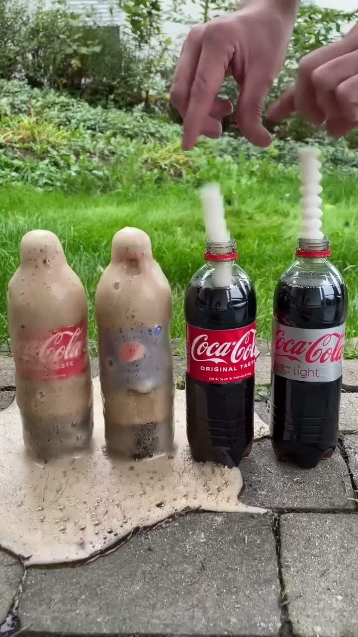 Coca Cola, Fanta, Sprite und Mentos | #Experiments #Shorts