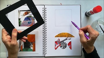 Collage 3  Abstract using a Viewfinder