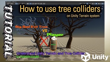 How to use Tree Collider / colliders on Unity Terrain system
