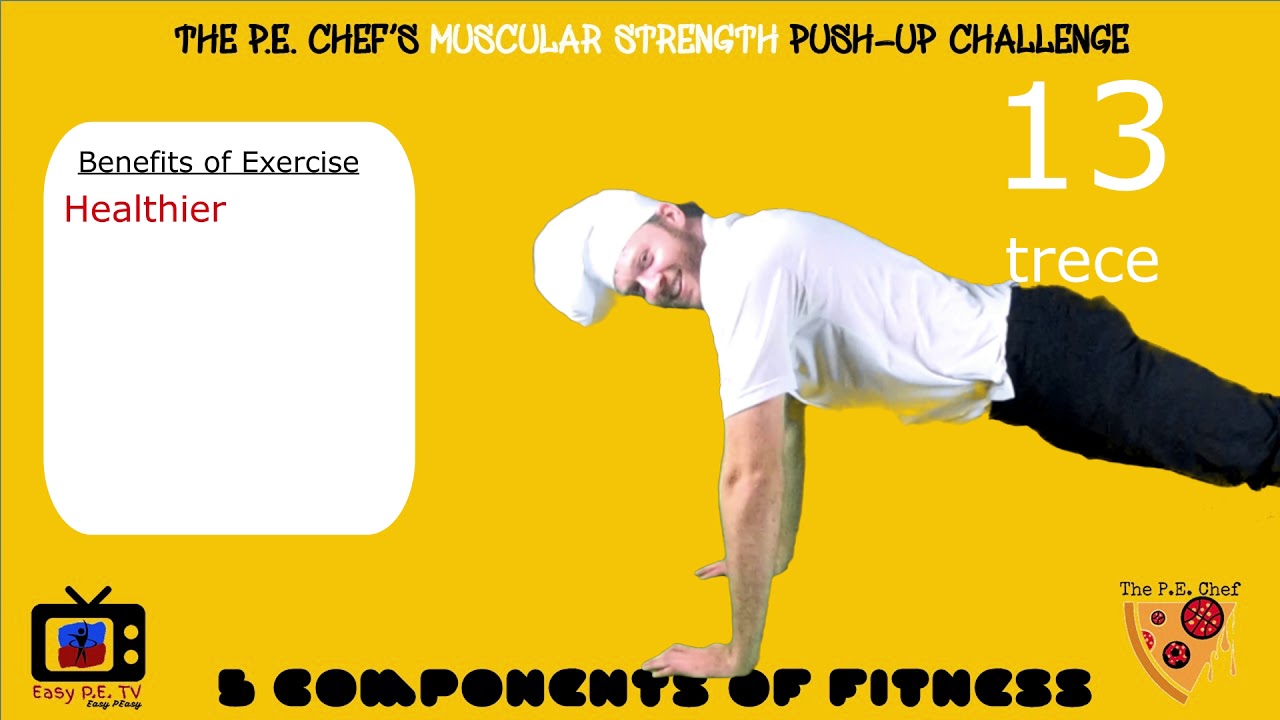 pe chef s6e2 push up challenge muscular strength 5 components of fitness 5 components of fitness