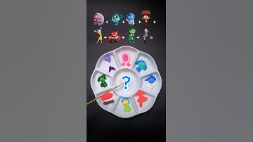 Inside Out 2 Color Mixing - Guess the last emotion! #colormixing #asmr #insideout2 #shorts