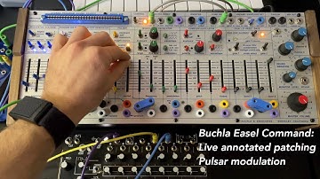 Live annotated patching: Buchla 208c Easel Command avant-garde synthesizer electronic music