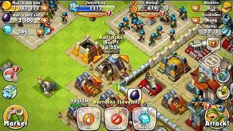 Jungle Heat Upgrading Level 7 Barracks!