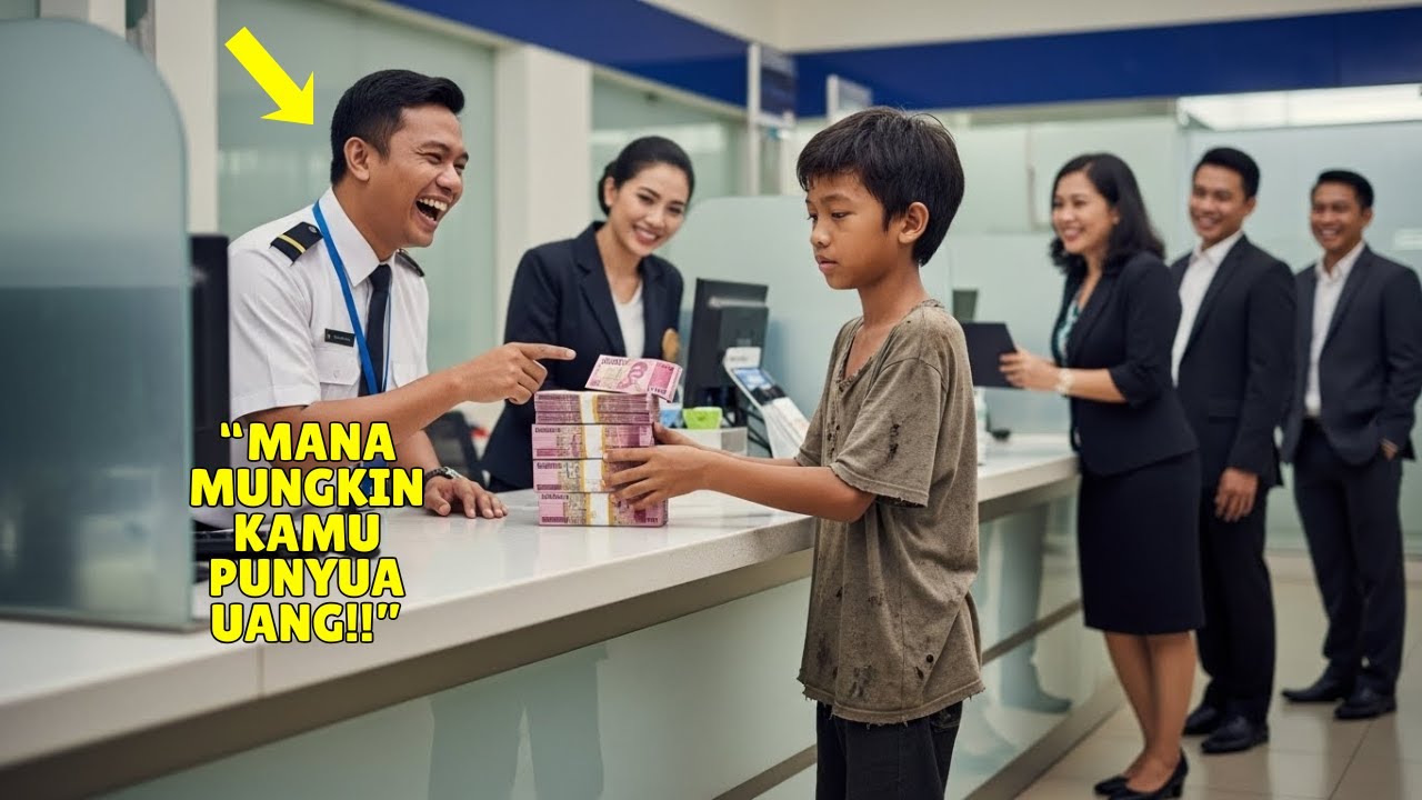 Bocah Miskin Datang ke Bank 