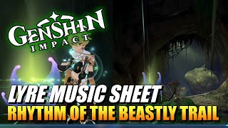 Genshin Impact - How To Get Rhythm Of The Beastly Trail (Lyre Music Sheet / Clear Obstacles)
