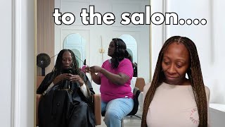 To the Salon! |Braid day with no lunch or potty breaks...was it worth it!?