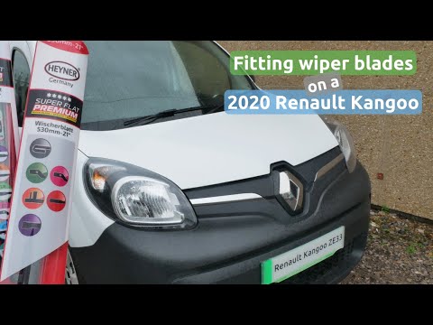 How to fit wiper blades on a 2020 Renault Kangoo II van