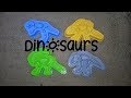 Learn Colors and Numbers for Children Sand Molds Dinosaurs