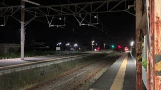 【大網行き最終】JR本納駅3番線発車風景（接近放送・発車メロディー）【外房PRC型放送】