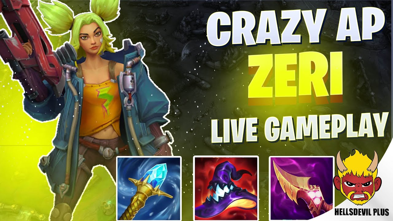 Wild Rift Zeri Project CRAZY AP ZERI BUILD??? - Wild Rift HellsDevil Plus Gameplay - YouTube