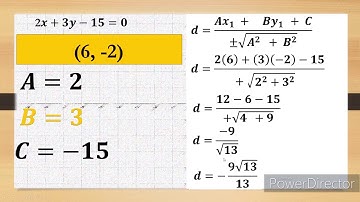 Directed Distance From a Line to a Point