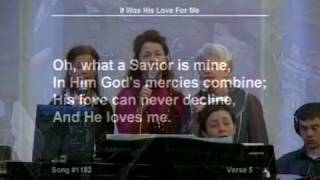 It was His love for me