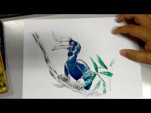 Burung Enggang Kenyalang Ball Pen Part 2 Youtube