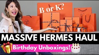 MASSIVE HERMES HAUL - WHAT I GOT FOR MY BIRTHDAY 2018! 🎂 Birkin or Kelly Unboxing?