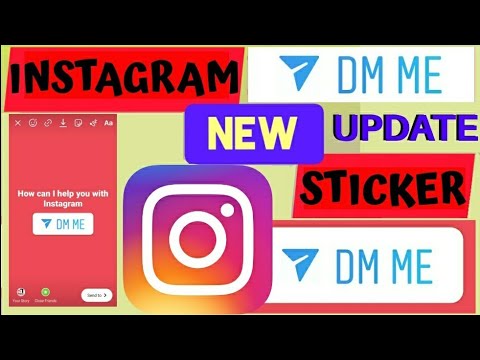 How to Use DM  Me Sticker  on Instagram  Stories New Update 