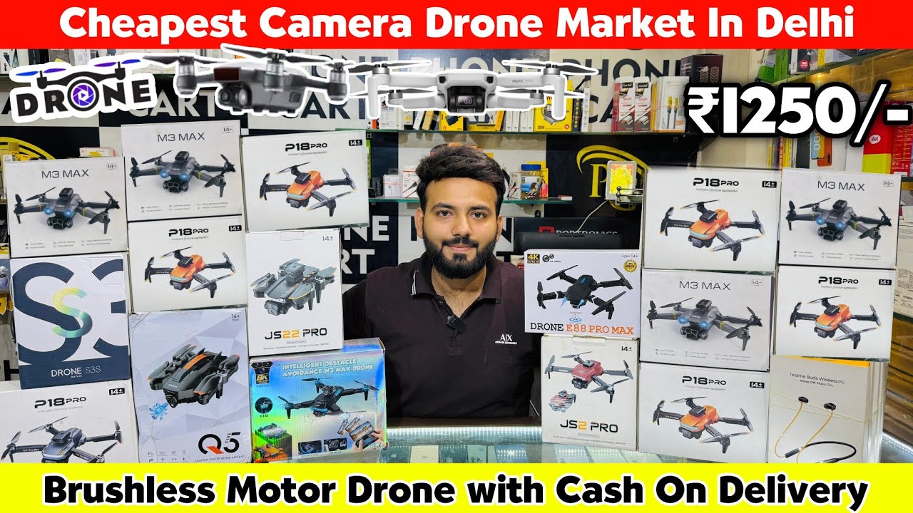 Cheapest Drone Shop in Delhi| Rs.1250| 5 Camera DRONE| Gps  Drones| Dl84vlogs