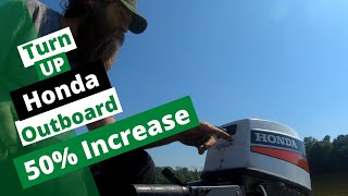 How to derestrict Honda 9.9 Easy!! 50 % increase!! 9 9hp To 20hp Outboard Boat Motor Upgrade 5 Minutes To Double Your Horsepower
