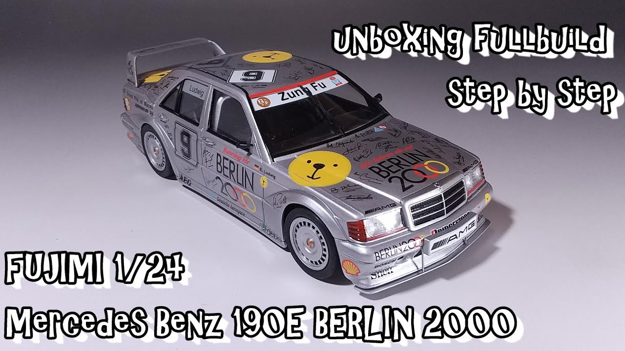 unboxing fullbuild FUJIMI 1/24 Mercedes Benz 190E MACAU GP