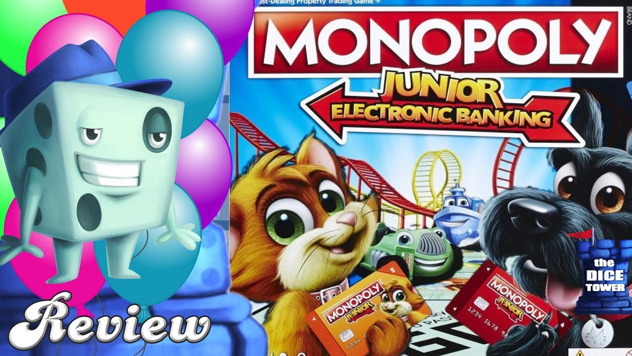 Monopoly Junior Electronic Banking Review with Tom Vasel YouTube
