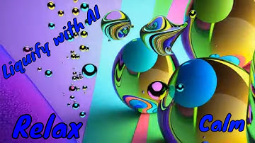 Liquid Bubbles (Calming #meditation #musicvideo set to #ai Art)