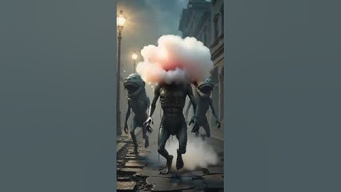 Bursting Himself into Flushes Weired Creatures | AI Surreal monster AI Generated Monster #horror