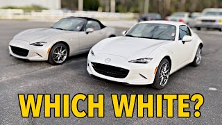 The Better MX-5 White | Snowflake White vs Platinum Quartz on the Mazda Miata