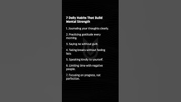 7 Daily Habits to Build Mental Strength299
