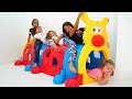 Masal, Öykü and mysterious friend Stacy played Hide and Seek - fun kids video