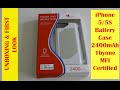 iPhone 5/5S 2400mAh External Battery 1byone Unboxing First Look