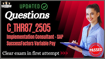 SAP C_THR87_2505 Certification Questions and Study Material [Latest]