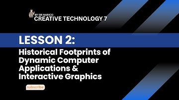 Historical Footprints of Dynamic Computer Applications & Interactive Graphics||CREATIVE TECHNOLOGY 7