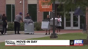 Move-in day for Clemson students