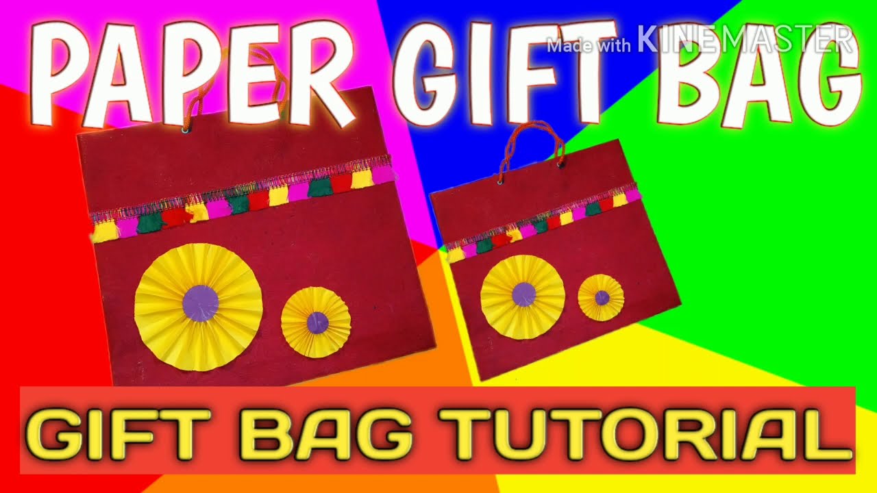 PAPER GIFT BAG//PAPER BAG TUTORIAL//GIFTBAG//D BAGS// - YouTube