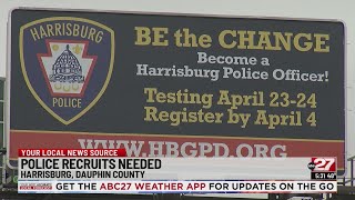 Harrisburg police in need of new officers