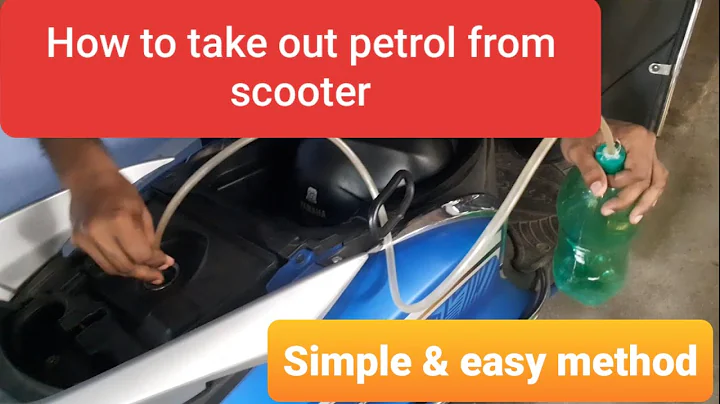 How to take out or remove petrol from your scooter || how to empty petrol tank of scooter