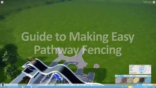 Planet Coaster Alpha 2.3 - Pathway Fencing Tutorial