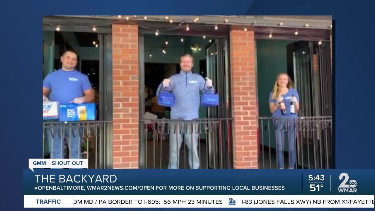 The Backyard Uptown says "We're Open Baltimore!" YouTube