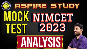 NIMCET Mock Test Analysis - NIMCET Test Series