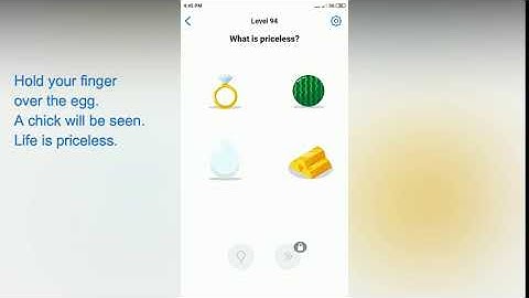 Easy Game - What is priceless? - Level 94 solution