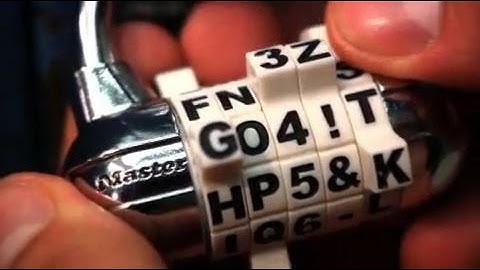 Master Lock 1534D Password Combination Lock