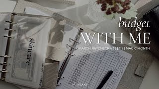 Budget With Me | $417 | March Paycheck #3